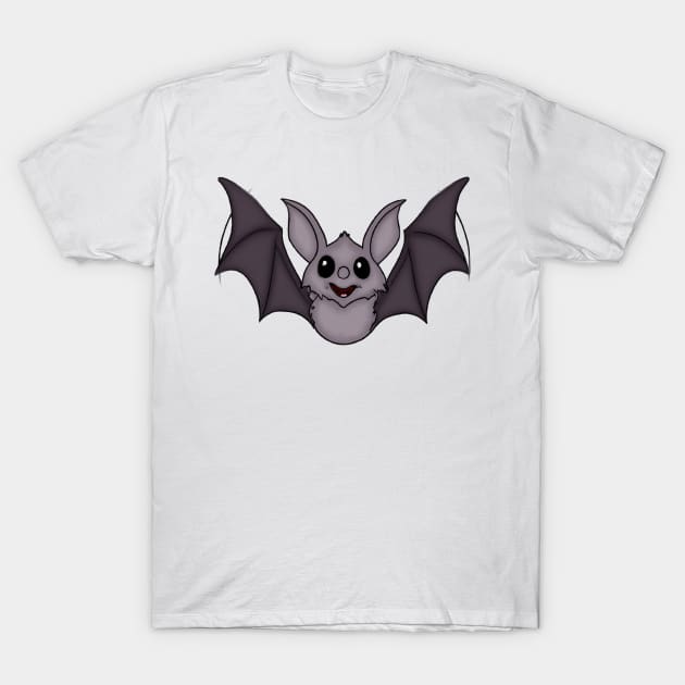 Cute Bat Drawing T-Shirt by Play Zoo